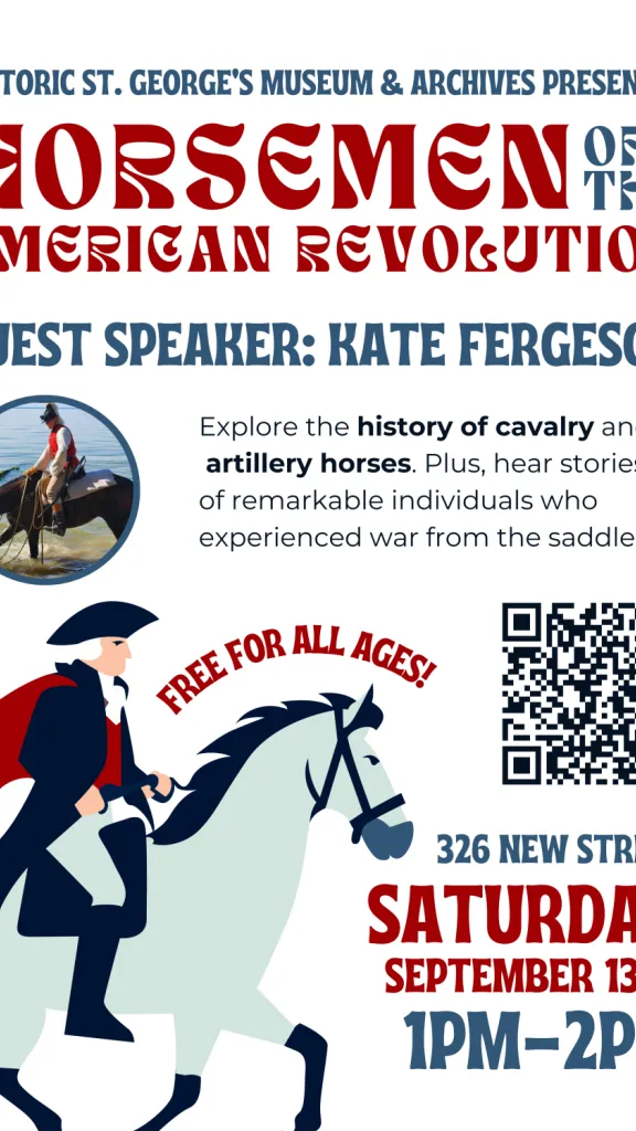 Man on horse. Guest speaker Kate Fergeson. 