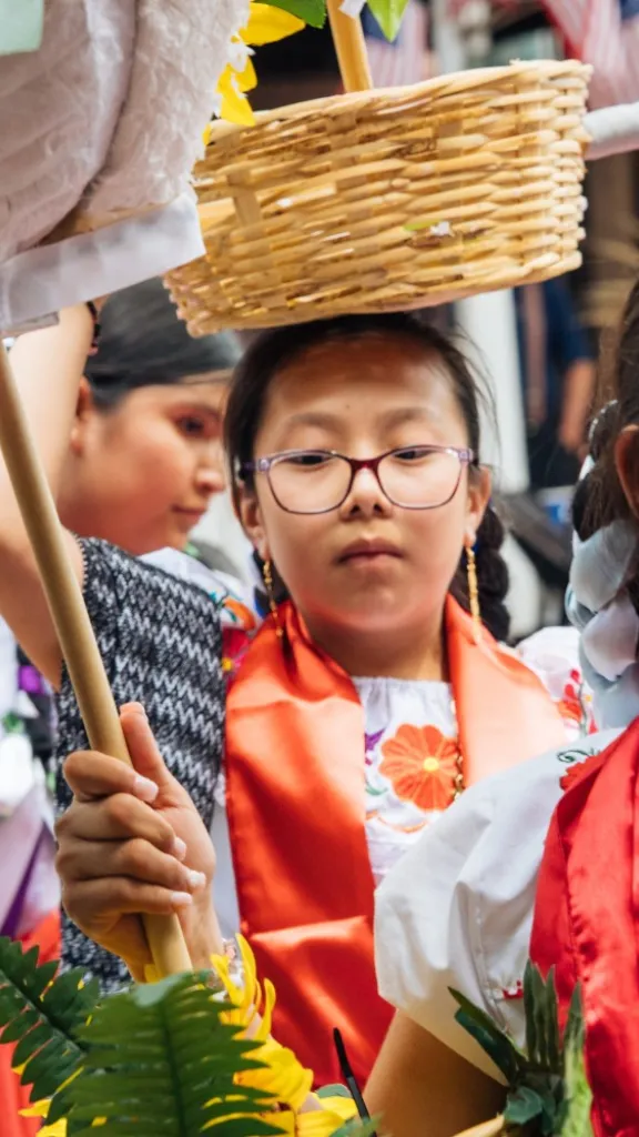 Image of children performing traditional music and dance at a Ministry of Awe event.