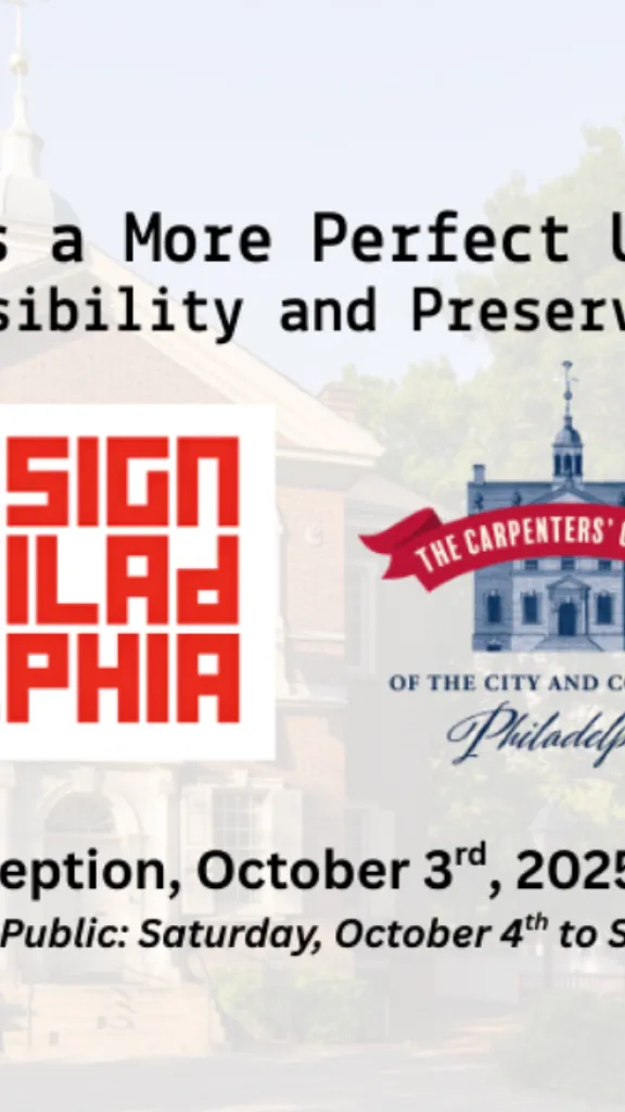 DesignPhiladelphia at Carpenters' Hall graphic