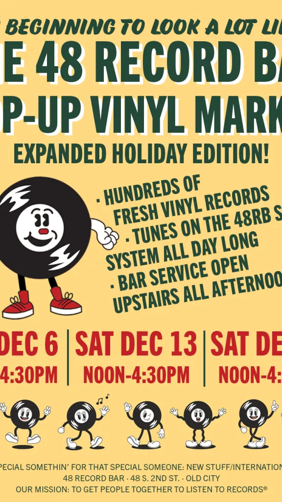 vinyl pop up - dec 6/13/20!