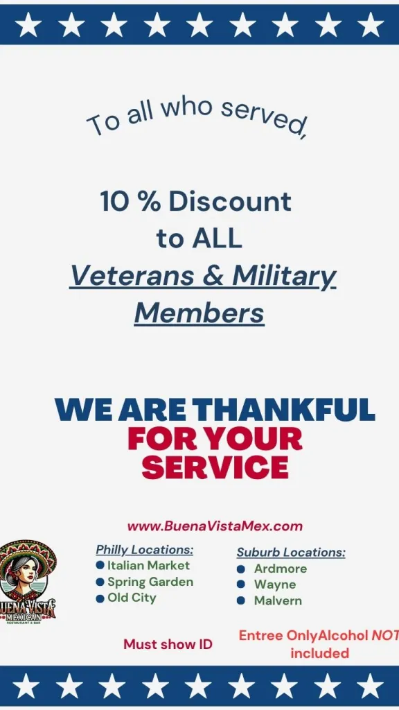 Discount to all Veterans & Military Members THANK YOU