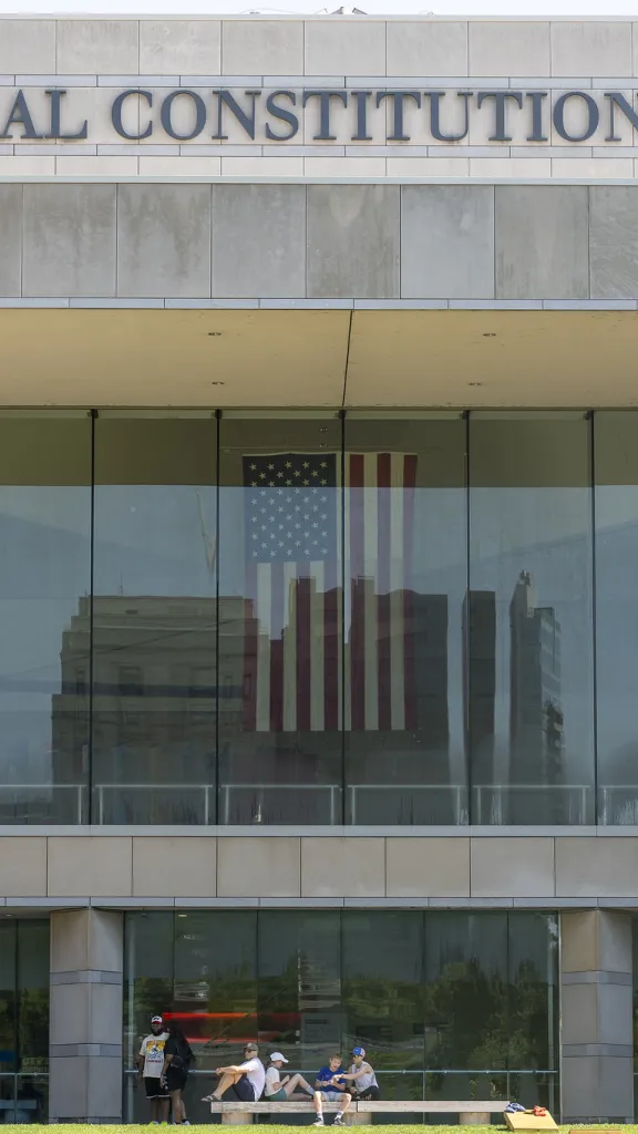Front facade of the National Constitution Center