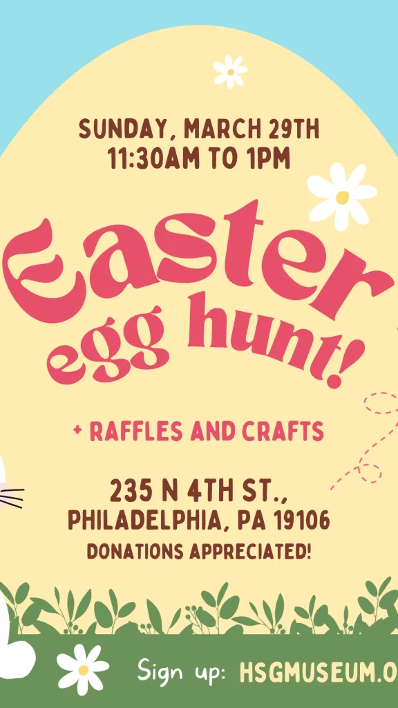 Easter Egg Hunt - Raffles and Crafts Flyer