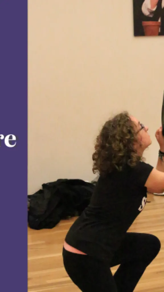 Two teen girls are performing a scene, one is kneeling next to the other, and they are making eye contact. Next to the image, there is text that reads: 'Arden Summer Camp, Shakespeare - One Day Masterclass for Grades 9-12.'
