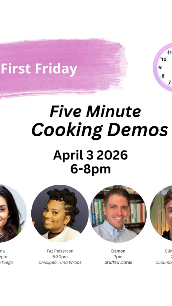 Five Minute Cooking Demos at the AVC