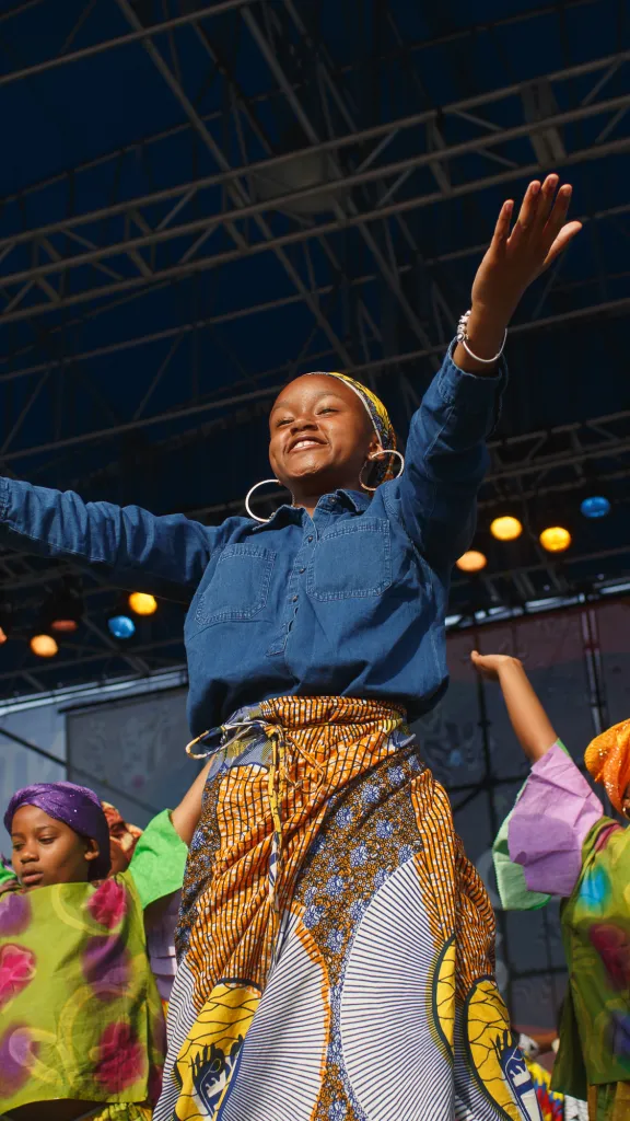 Performers on stage