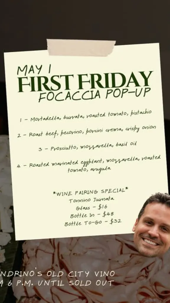 Focaccia Menu