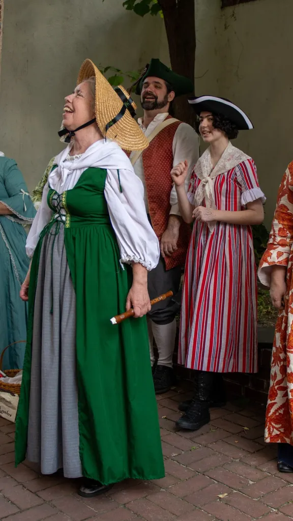 The Colonial Revelers singing 18th century songs on Elfreth's Alley