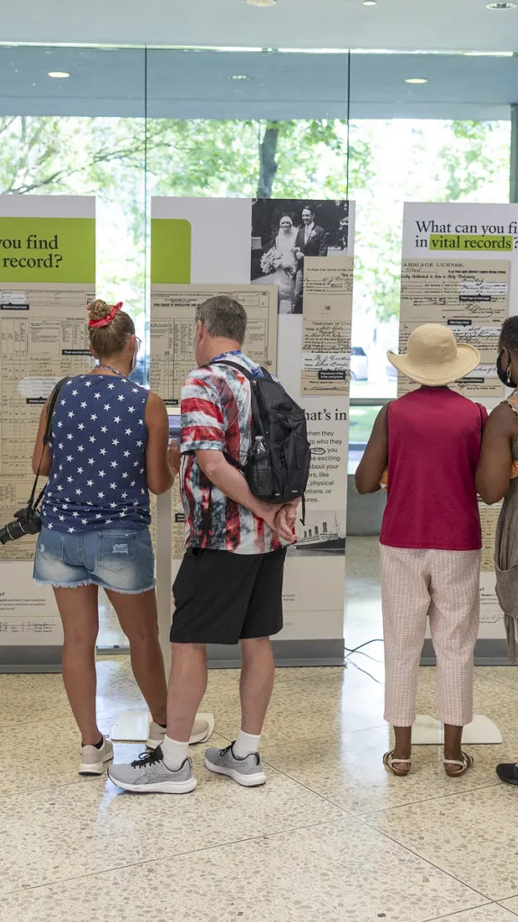 Visitors engage with an activation at the NCC.