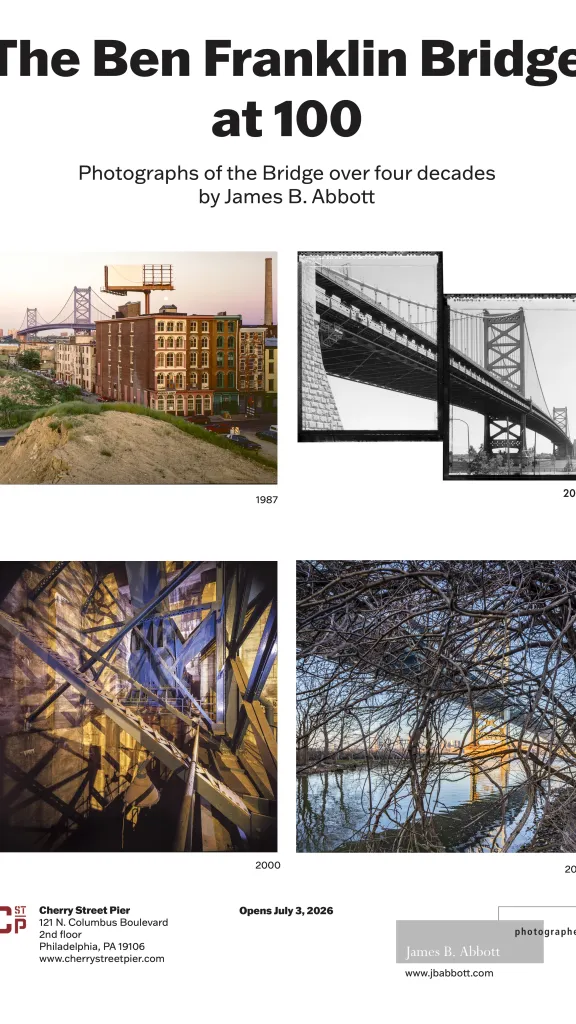 Four Images from Four Decades of the Ben Franklin Bridge