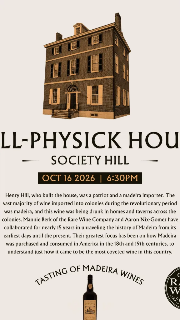 Picture of Hill-Physick house with event description. 