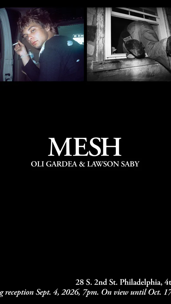 Poster for MESH at Unique Photo in Old City.