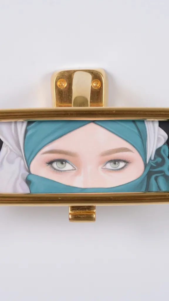 Tempting Eyes: Gold Series -V | 4 x 9 x 4.5 inches / 10 x 23 x 11 cm (each), carved & 24k gold gilded pine wood, pigments on handmade wasli paper, Tru Vue Optium Museum Acrylic, 2026