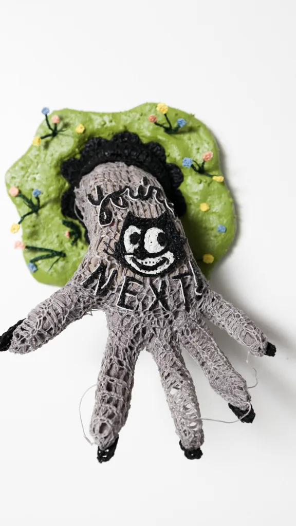 Wall Hanging Crochet Sculpture by Caitlin McCormack