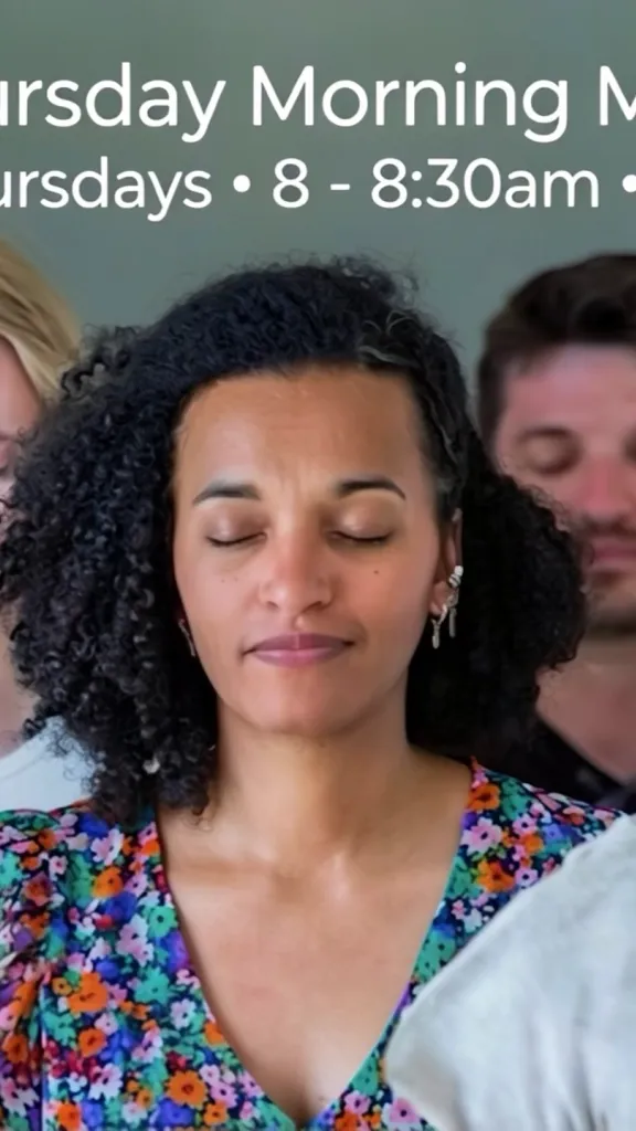 People meditating 