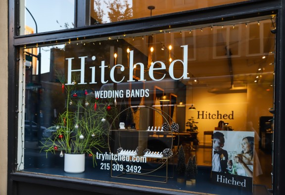 Window decorations at Hitched
