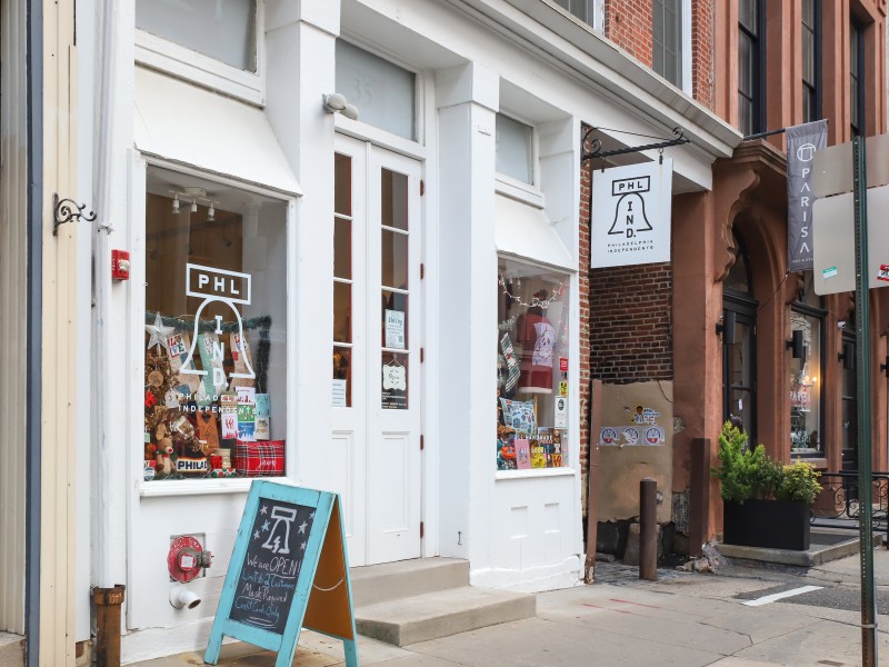 Exterior facade of Philadelphia Independents boutique on N. 3rd Street