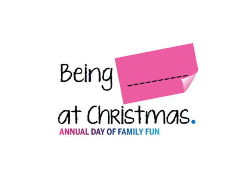 Being ____ at Christmas logo