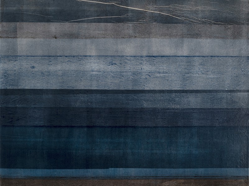 Artwork titled Nocturne, blue, gray and brown in color, by Agathe Bouton