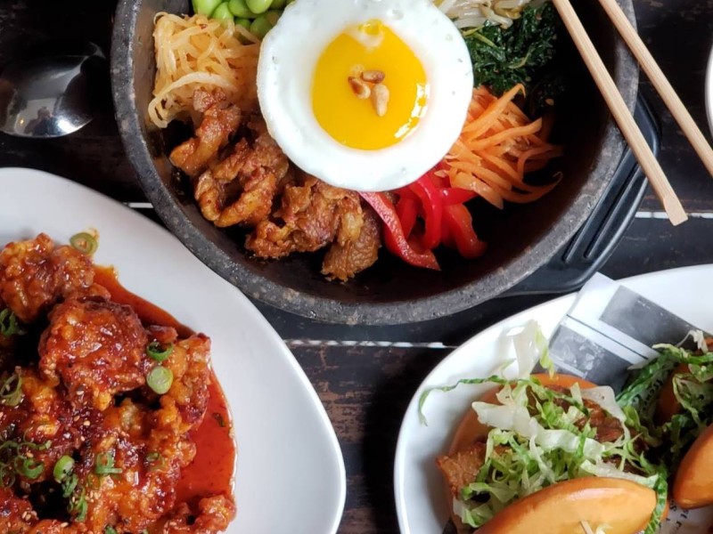 Menu items at Buk Chon Korean Cuisine