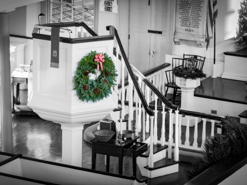 Pulpit at church