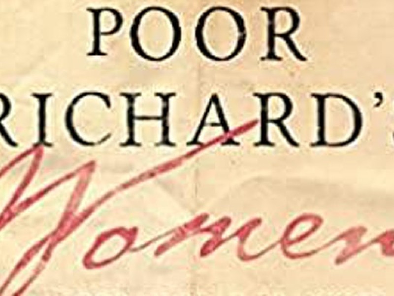 Book cover that reads "Poor Richard's Women"