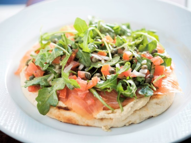 Salmon dish at Positano Coast