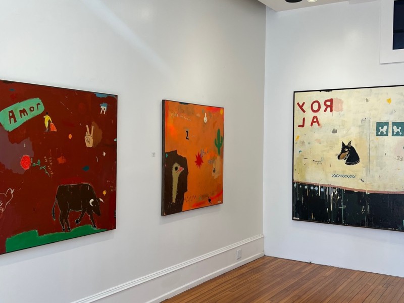 Artwork on display at Axiom Contemporary