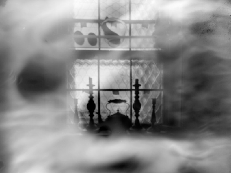 “A Portal,” from Gamero’s previous “Pinhole poetry: Windows” series.
