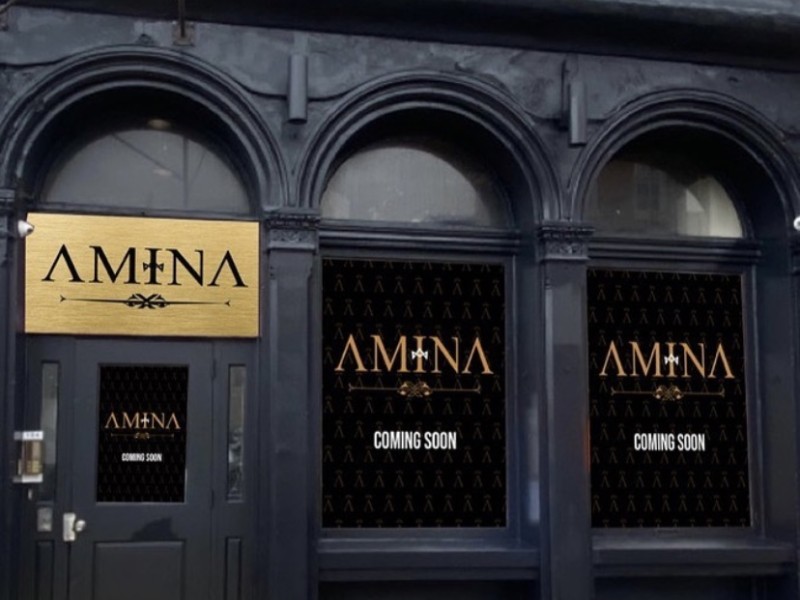 Front of Amina Restaurant