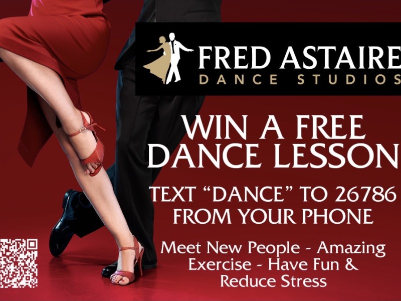 Fred Astaire Dance Studio with two people dancing