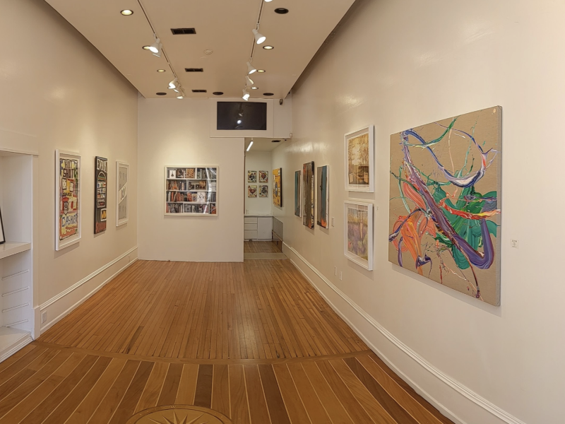 Art on display inside of Axiom Contemporary