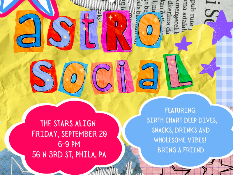 astrology party poster