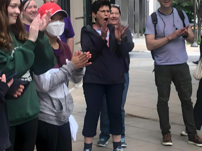 Response of amazement at the end of a spirit writing demonstration