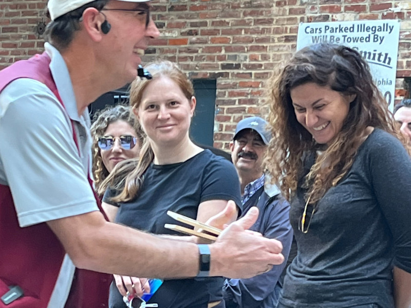 Response of amazement at the end of a spirit writing demonstration