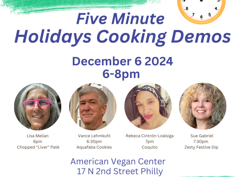 Five Minute Cooking Demos at the AVC