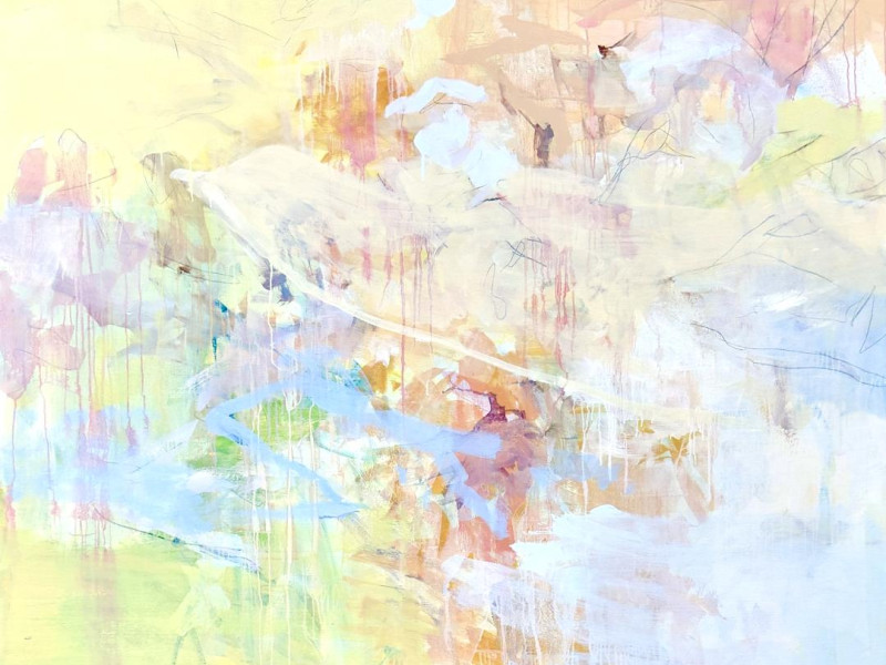 Breathe, Steady. oil on canvas, 66" x 60"