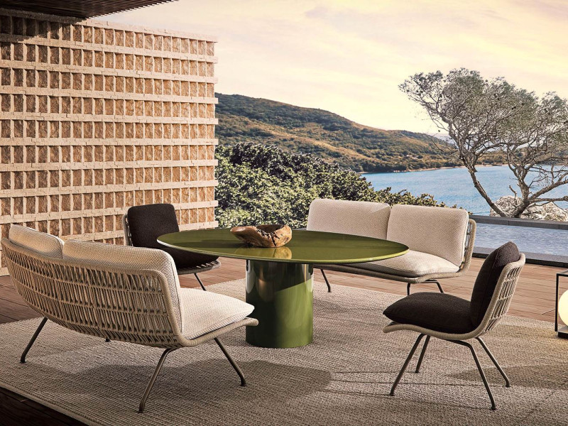 Minima features designs from Giampiero Tagliaferri. The photo shown is the Pattie Cord Outdoor collection.