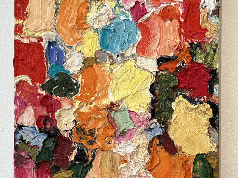 MICHAEL TOENGES  '32-07-50-45', 2007    Oil on linen; 19 5/8” X 17 ¾” 