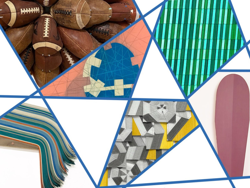 Details from each of the six gallery- represented artists