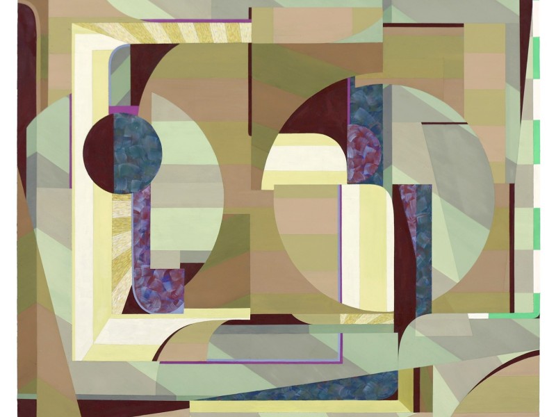 "Tull", 24 x 30 inches / 61 x 76.2 cm, casein and clay ground on panel, 2025