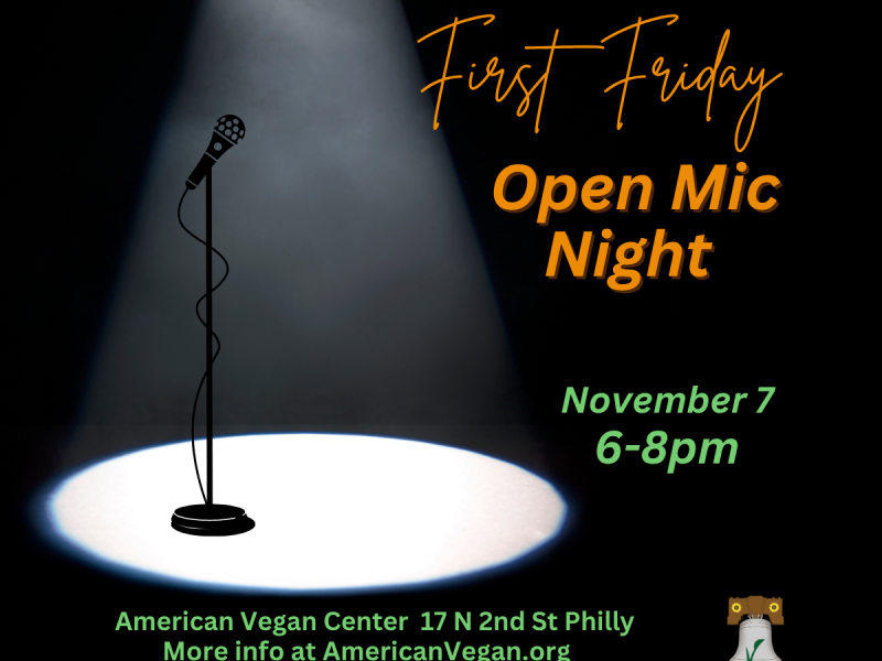 Poetry/Open Mic Night at American Vegan Center