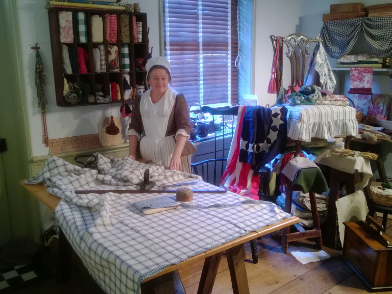 Betsy's work as an upholsterer was just one of many jobs performed by women during Coloial times.