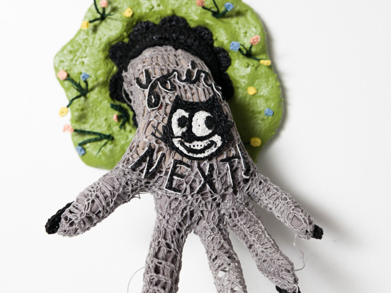 Wall Hanging Crochet Sculpture by Caitlin McCormack