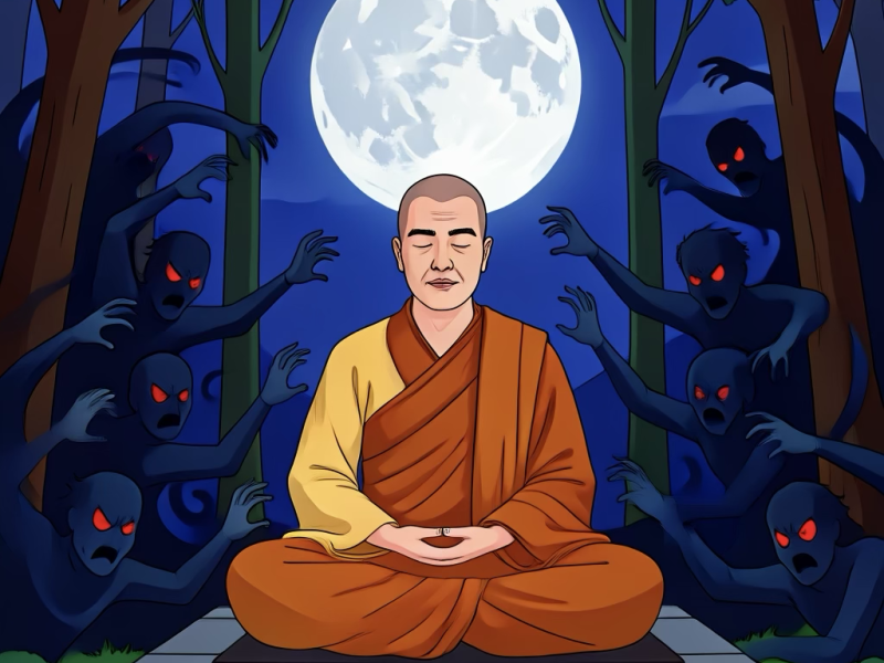 Buddha meditating 
