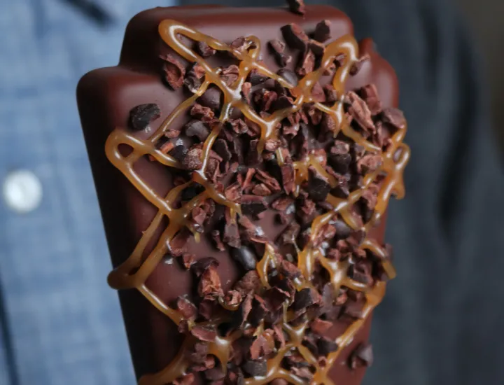 Person holding Keystone Ice Cream bar 