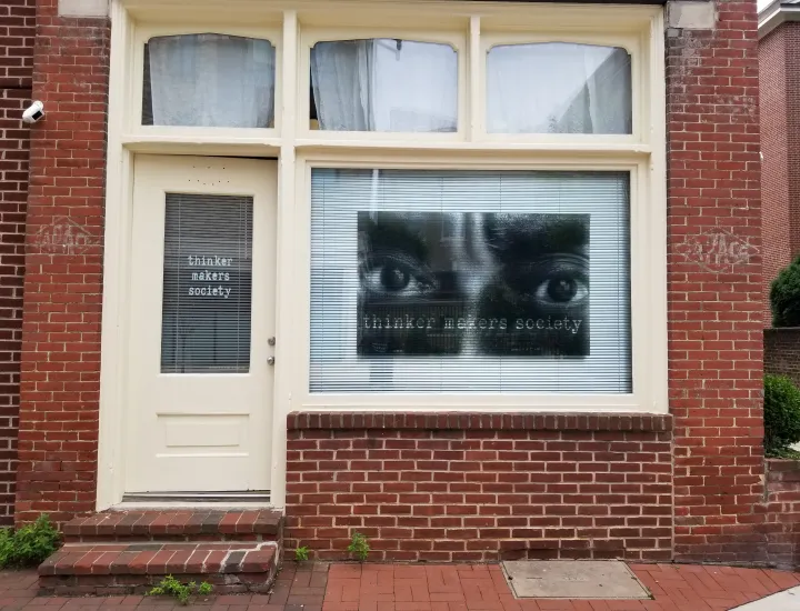 Exterior of Thinker Makers Society art gallery