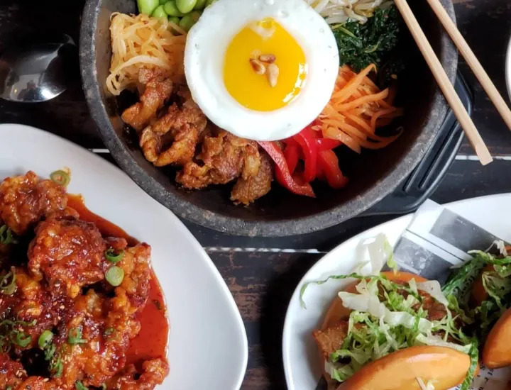 Menu items at Buk Chon Korean Cuisine