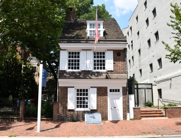 Exterior of the Betsy Ross House