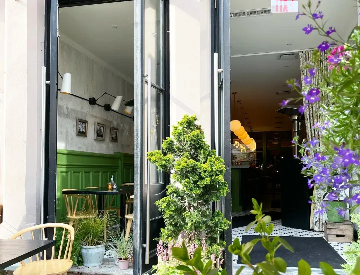 Exterior of Forsythia restaurant on Chestnut Street